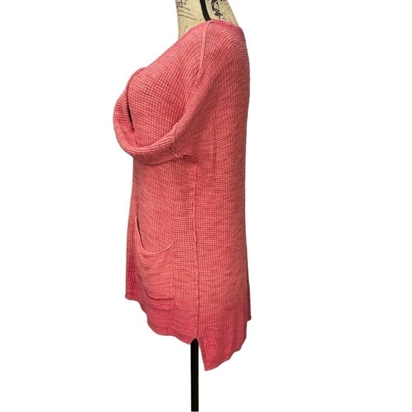 Anthropologie Moth Ombre Thermal Sweater Pocket Tunic Top Size Small - Picture 10 of 16